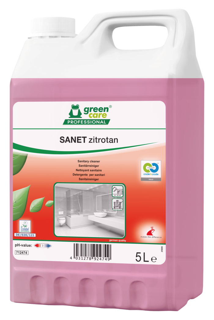GREEN CARE Sanet ZITROTAN C2C  tīrīšanas līdzeklis, 5L 