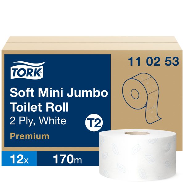Tork Premium Mini Jumbo двухслойная туалетная бумага 170м T2