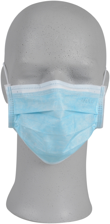 Abena sejas maska medicīnas ar gumijām, 3-slāņu, Type IIR, zila 50 gab.