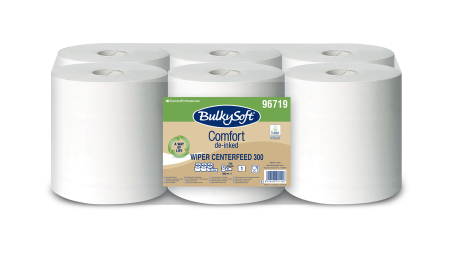 Bulkysoft Comfort протирочная бумага 300м, однослойная