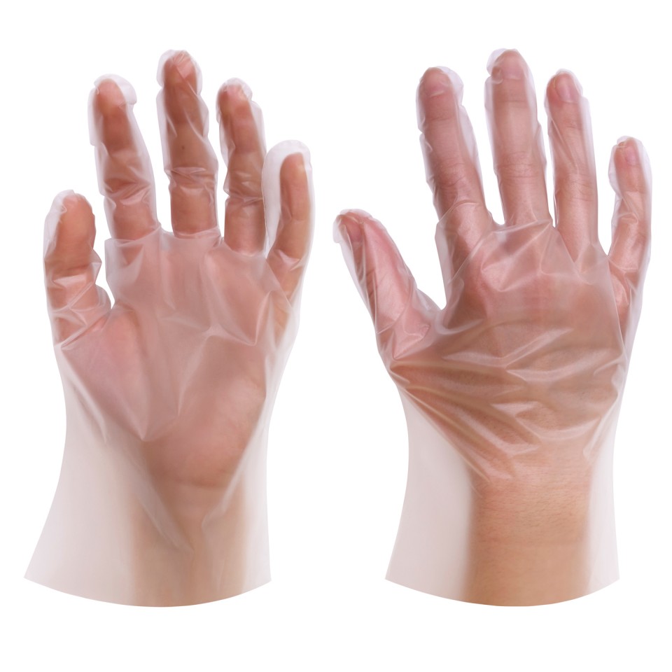 BaltLine TPE перчатки XL размер 200 шт. без пудры, прозрачные