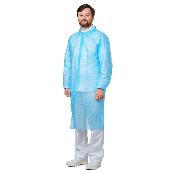 BaltLine halāts PP ar velcro aizdari, zils, 3XL, 1 gab. 120x145cm