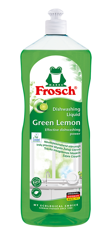 FROSCH средство для мытья посуды, зеленый лимон 1л