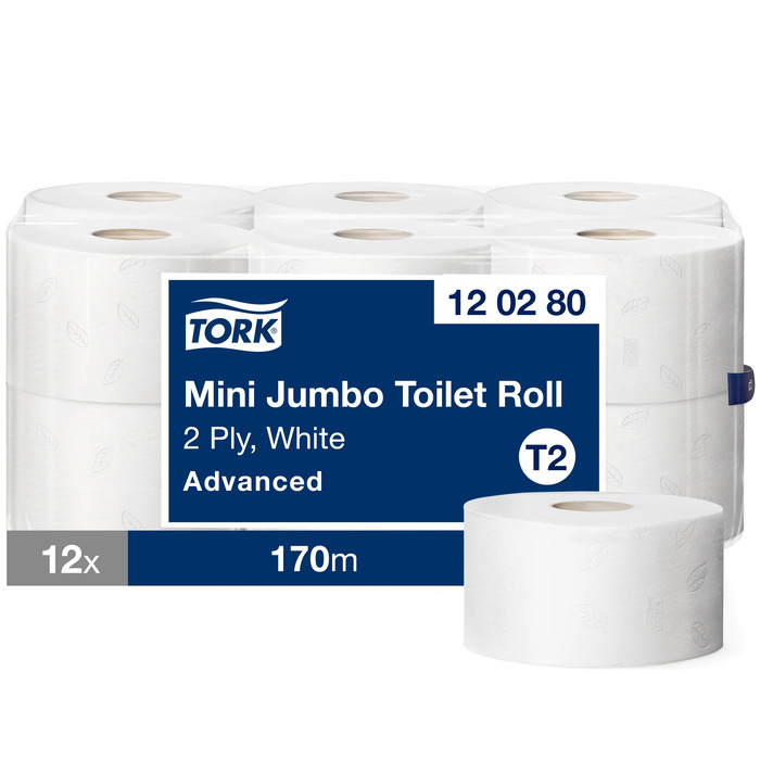 Tork Advanced Mini Jumbo двухслойная туалетная бумага 170м T2