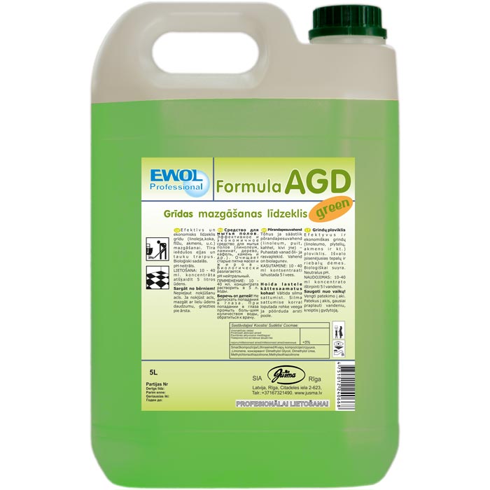 Ewol Professional Formula AGD green mazgāšanas koncentrāts 5L