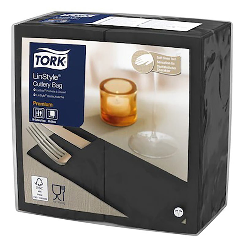 Tork Premium Linstyle конверт для приборов, черный