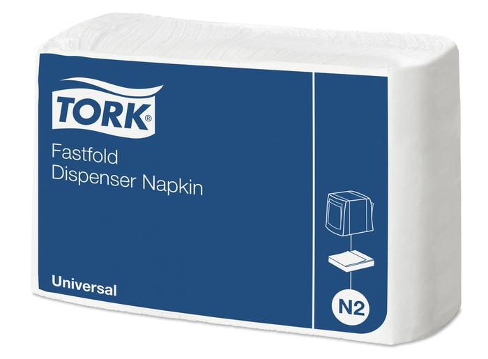 Tork Fastfold однослойные салфетки для дозатора N2, 30x24см, 300 шт.