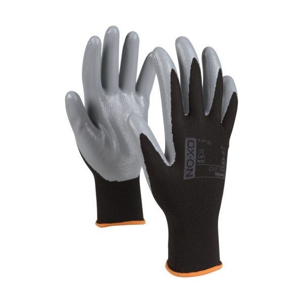 OX-ON Flexible Basic 1002 перчатки с нитриловым покрытием CE, размер 10