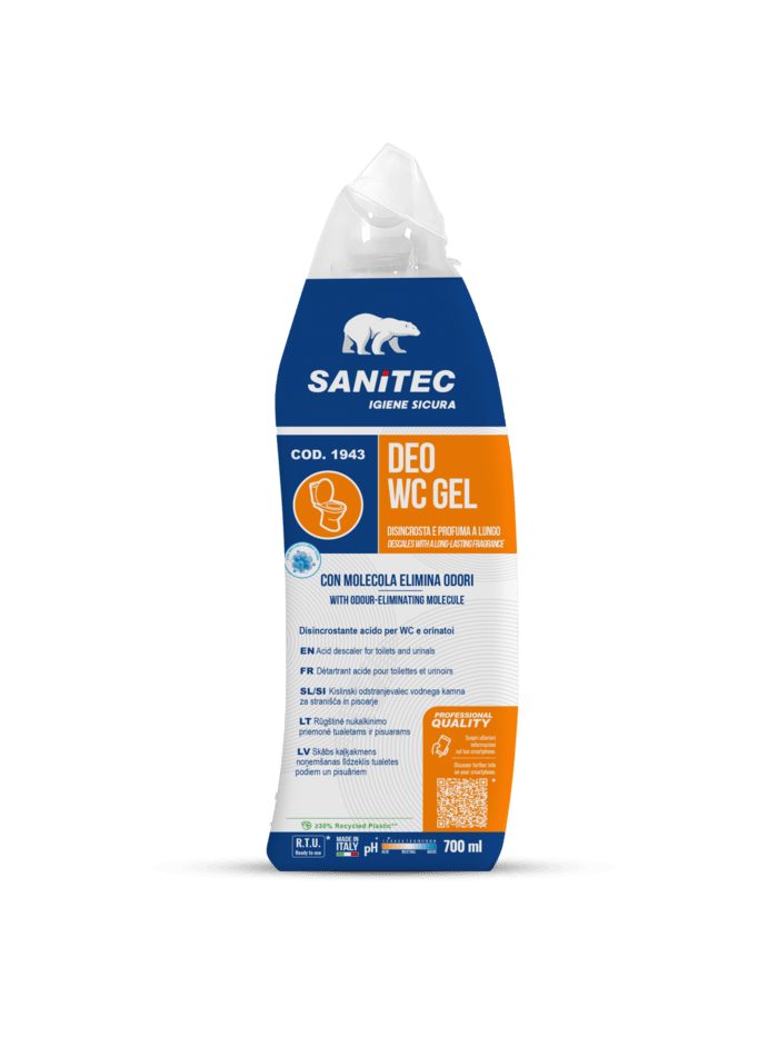 Sanitec DEO WC GEL cредство для удаления известкового налета для унитазов и писсуаров 700 мл