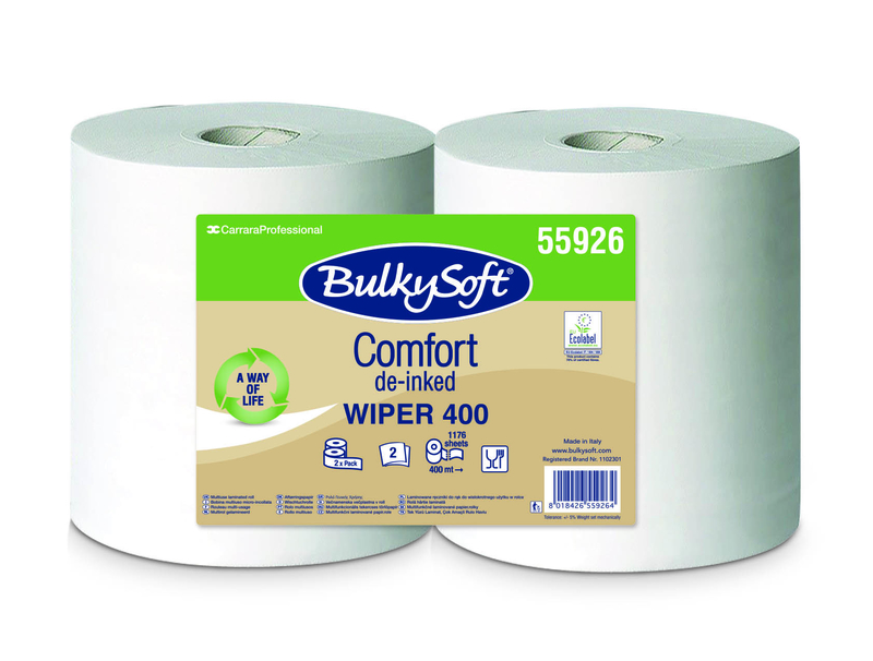 Bulkysoft Comfort двухслойная индустриальная бумага 400м 24cm белая