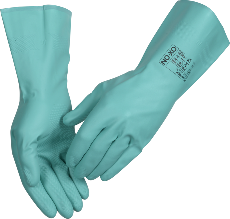 OX-ON резиновые перчатки 9 размер Chemical Basic 6000