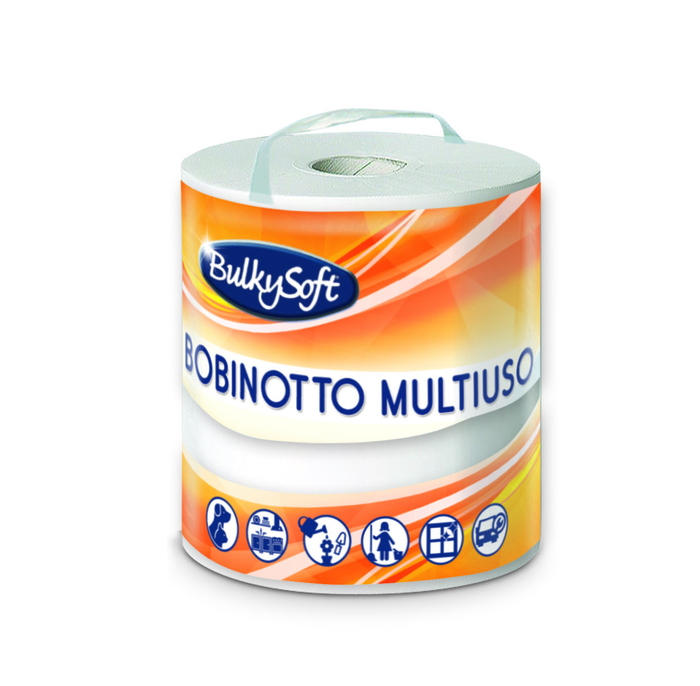 Bulkysoft Super Bob univers.papīra rullis slaucīšanai 2-kārtas, 135m, perforēts