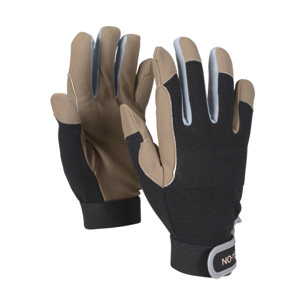 OX-ON Dark рабочие перчатки с velcro застежкой CE размер 10