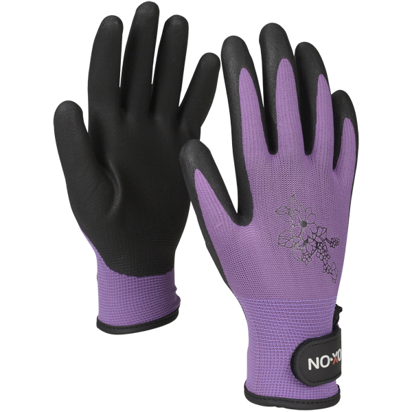 OX-ON Garden ar velcro Supreme 5600 adīti cimdi purpura CE 08 izmērs