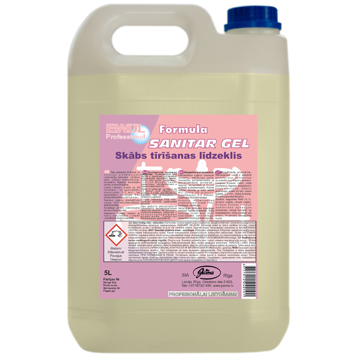 Ewol Professional Sanitar Gel, 5л