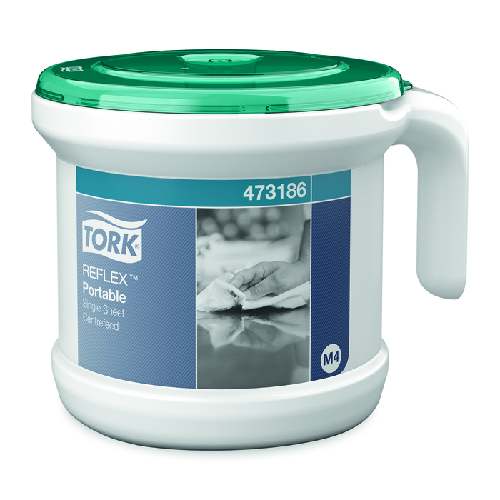 Tork Reflex Portable переносной дозатор для бумажных полотенец с центральной вытяжкой + двухслойная бумага 151м
