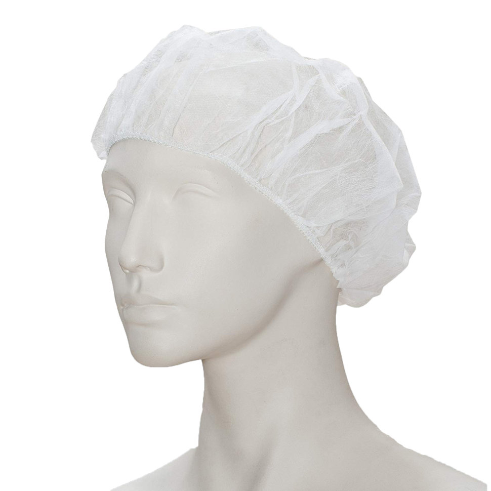 BaltLine cepures beretes vienreizējas, PP, XL, 100 gab. baltas