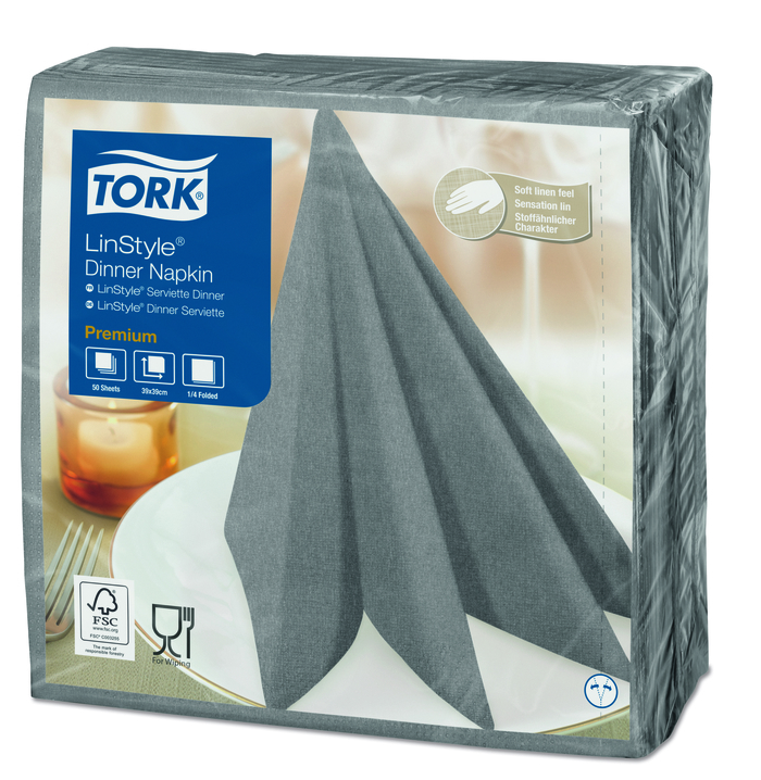 Tork Premium LinStyle салфетки 1/4 слож., 50 шт.