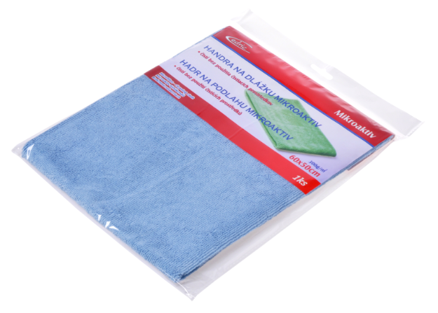 Grīdas drāna mikrošķiedras nivelim 50x60cm, 300 g/m2, zila