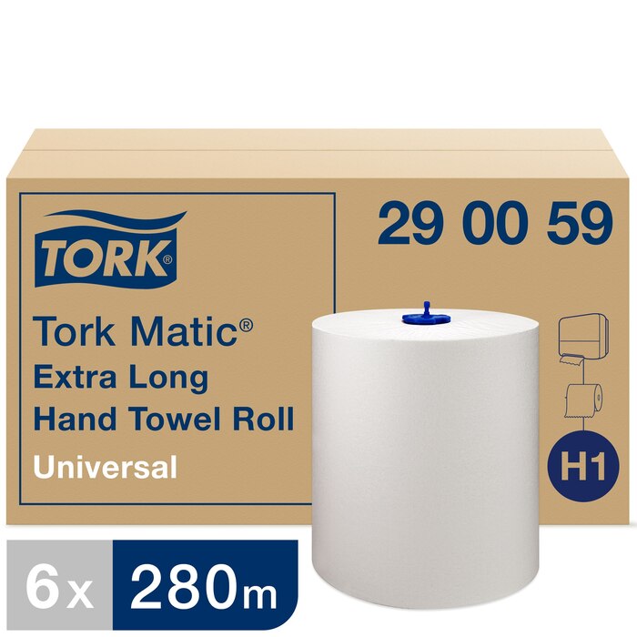 Tork Matic Extra Long roku dvieļi H1 280m 1-kārt., 1142 loksnes