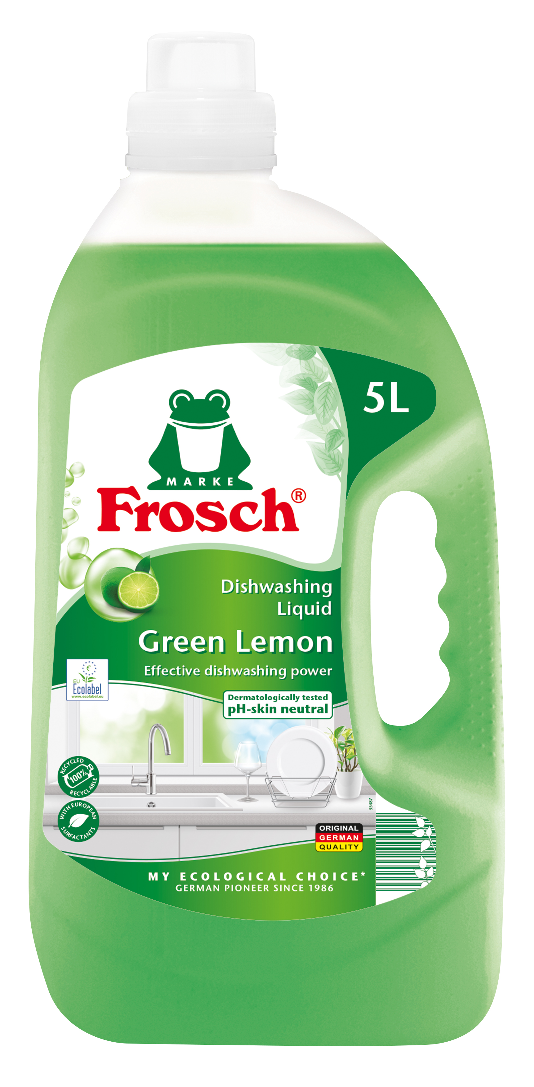 FROSCH trauku mazgāšanas līdzeklis, citrons 5L