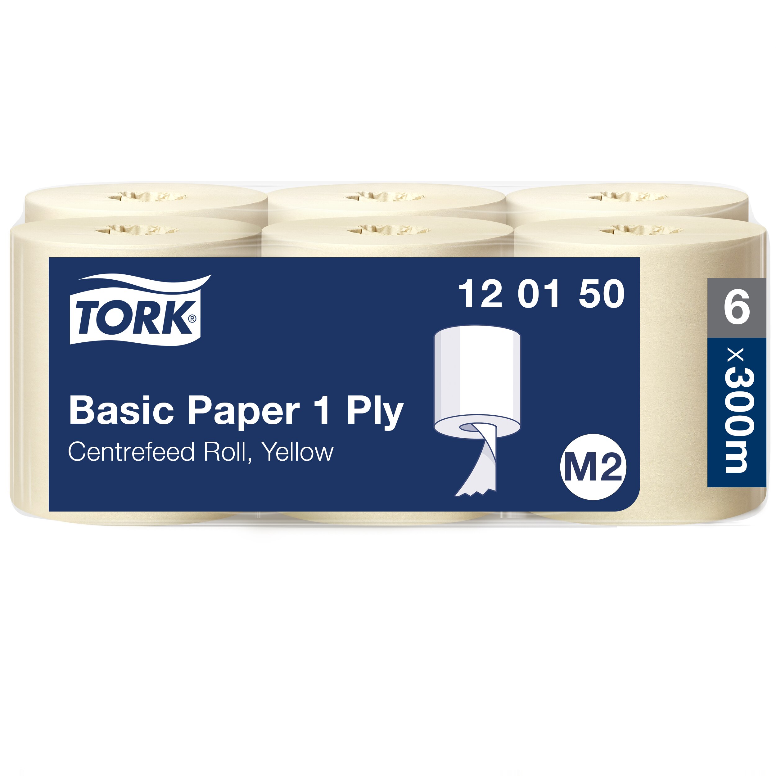 Tork Universal M2 papīra dvieļi,1-kārta, 300m, dzelteni