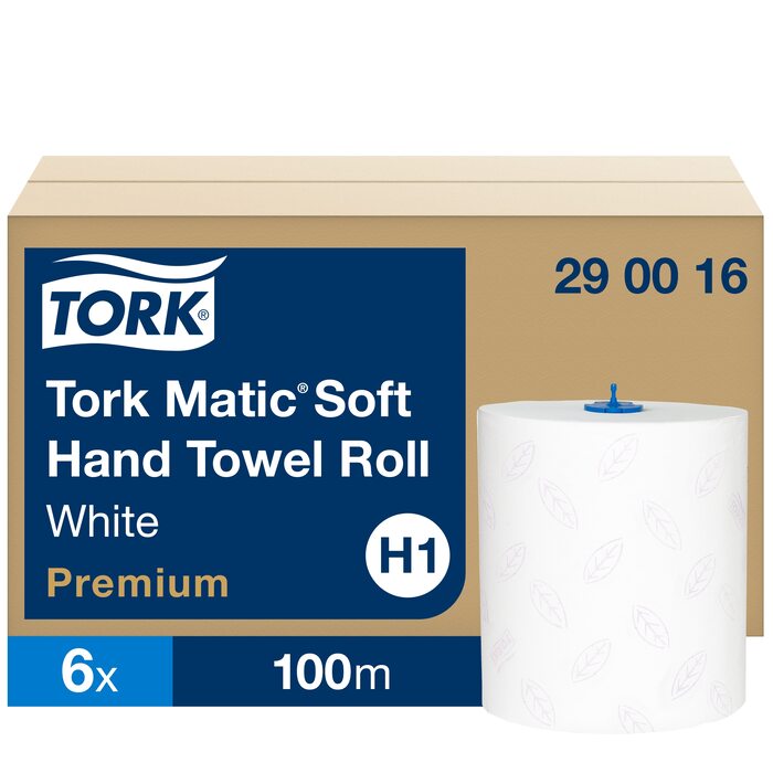 Tork Matic Premium Soft roku dvieļi H1 100m 2-kārtas, 408 loksnes
