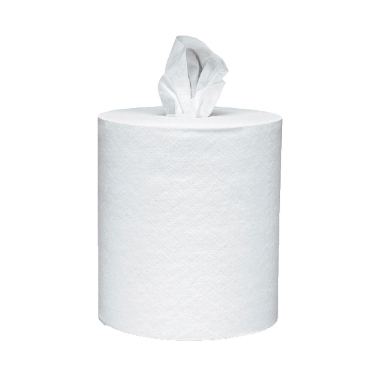 Miniroll бумажные однослойные полотенца 120 м, белые