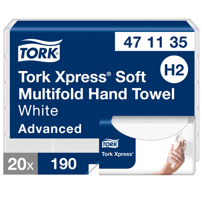 Tork Advanced Z-fold roku dvieļi 190 salv.2-kārt. 23,4x21,3cm (adv H2)