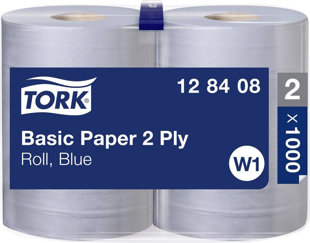 Tork Universal 320 industriālais papīra dvielis 340m, 2-kārt. 37cm, W1, zils