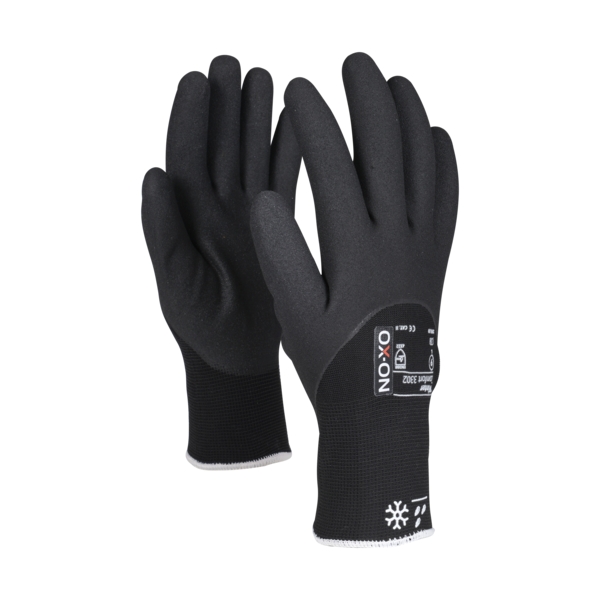 OX-ON Freeze зимние рабочие перчатки с гладким резиновым покрытием CE размер 10