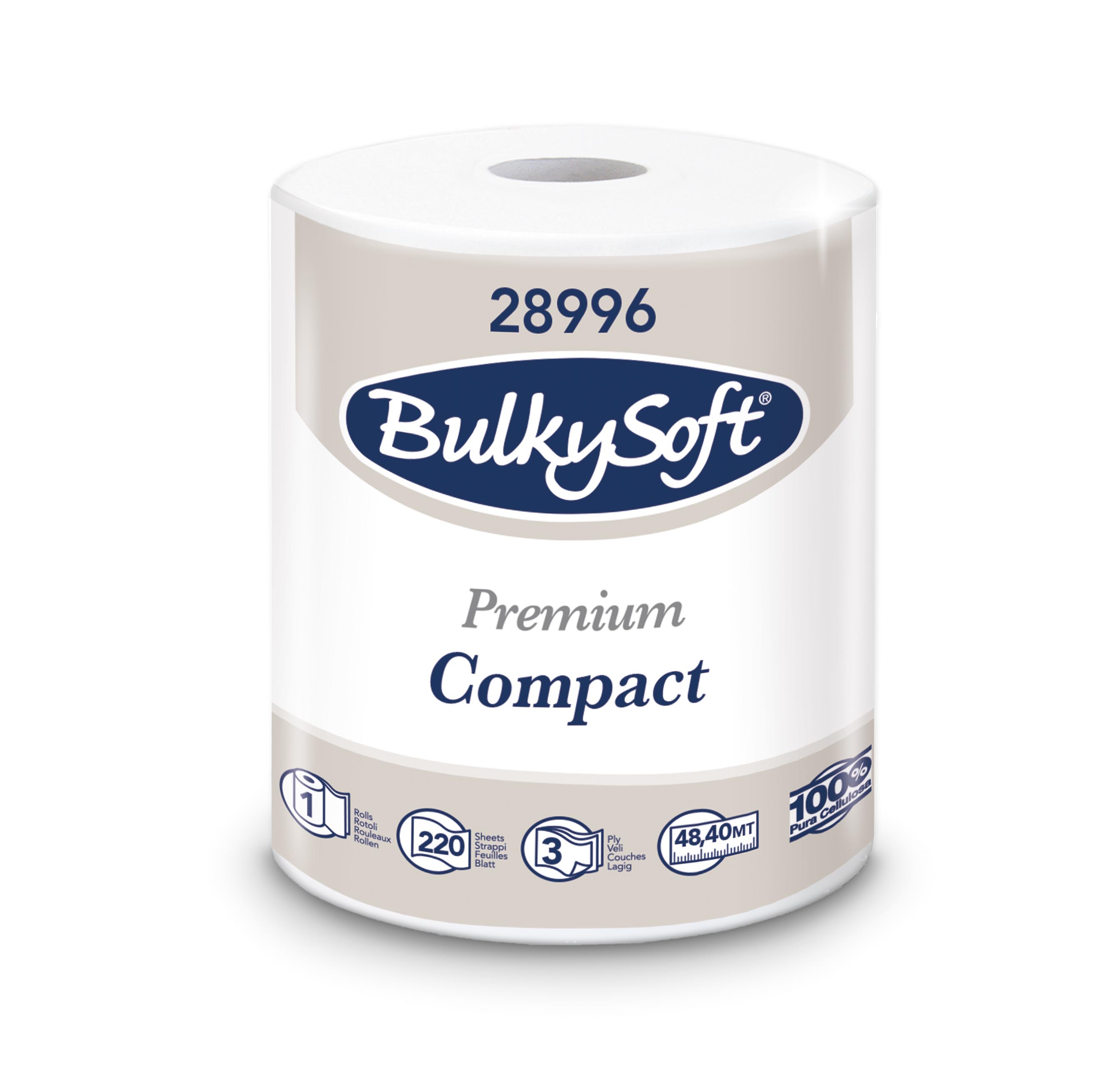 Bulkysoft полотенца для рук 48м 3 слоя 220 листов перфор.