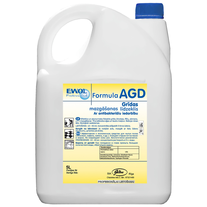 EWOL Formula AGD antibakteriālais mazgāšanas koncentrāts 5L