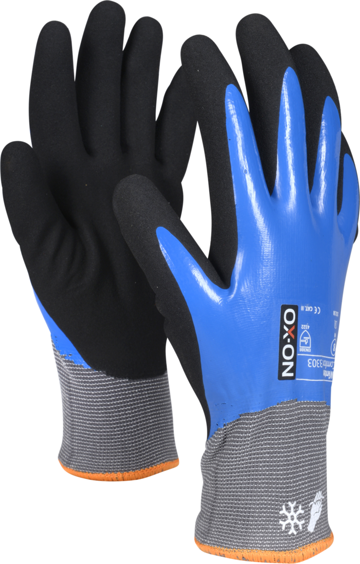 OX-ON Comfort 3303 зимние водонепроницаемые рабочие перчатки CE 09 размер