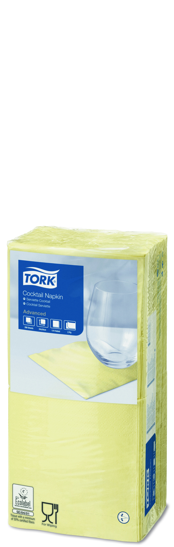 Tork Cocktail салфетки шампань 24 х 24см